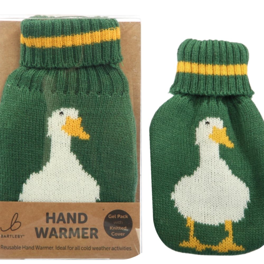 Bartleby White Duck Knitted Hand Warmer