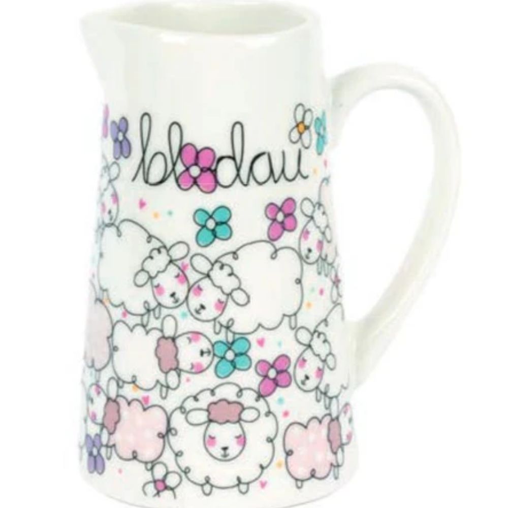 Belly Button 'Blodau' Medium Sheep Jug