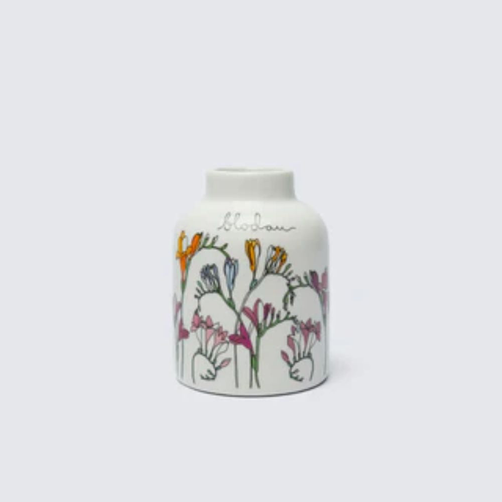 Belly Button 'Blodau' Welsh Freesias Ceramic Vase