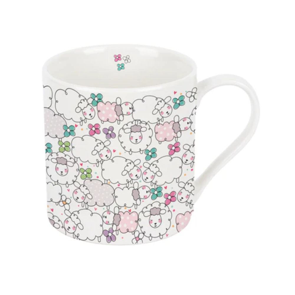 Belly Button Bone China Sheep Mug
