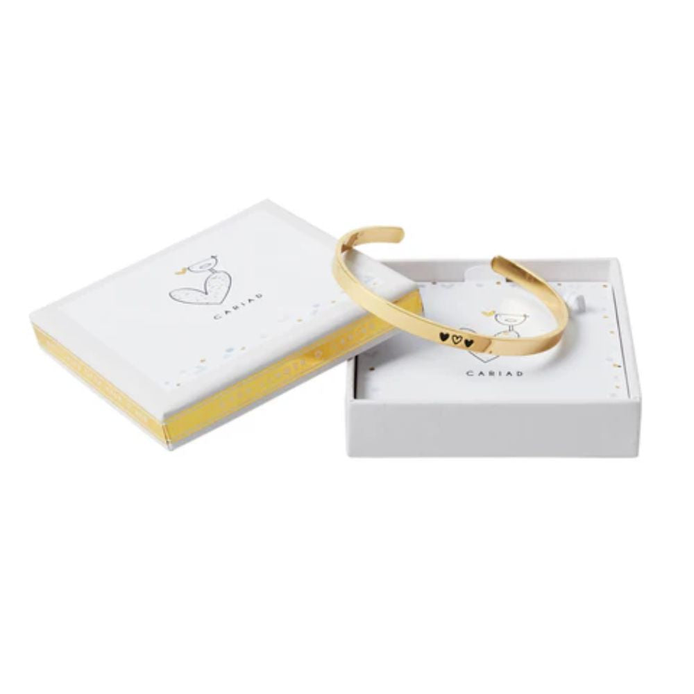 Belly Button 'Cariad' Gold Plated Bangle