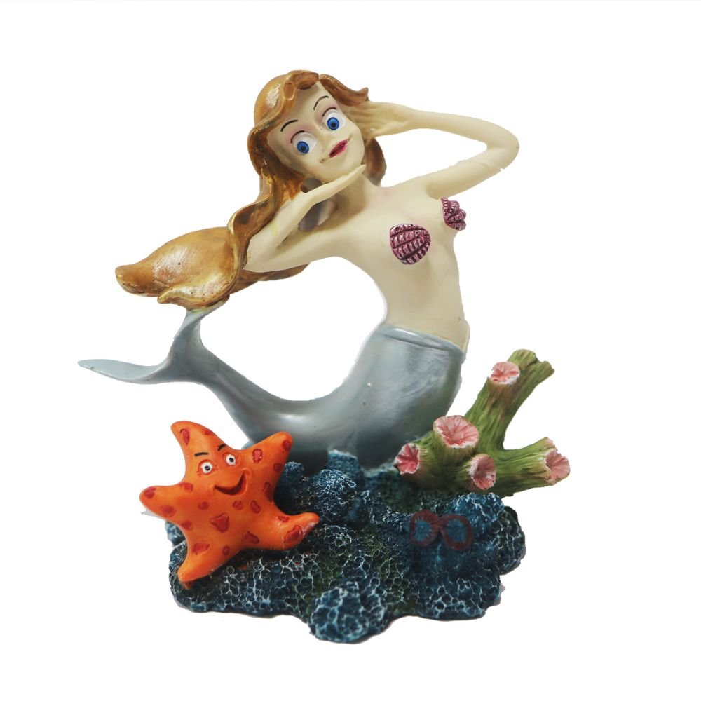 Betta 11cm Posing Mermaid Aquarium Decoration - Old Railway Line Garden Centre