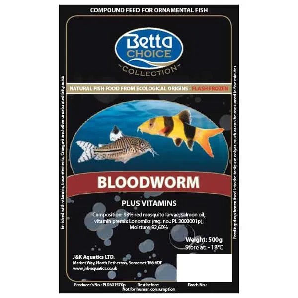 Betta 500g Choice Bloodworm - Old Railway Line Garden Centre