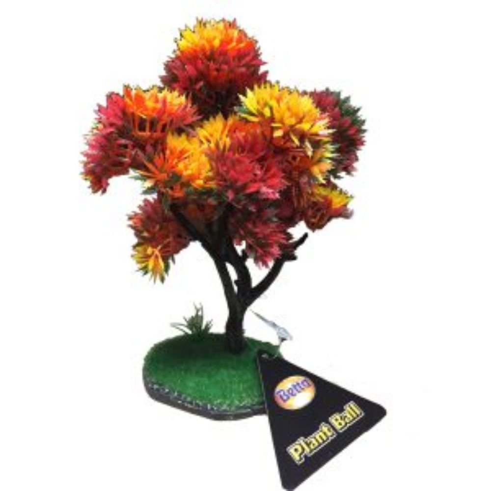 Betta Choice 17cm Plastic Autumn Tree Tank Decoration - Old Railway Line Garden Centre