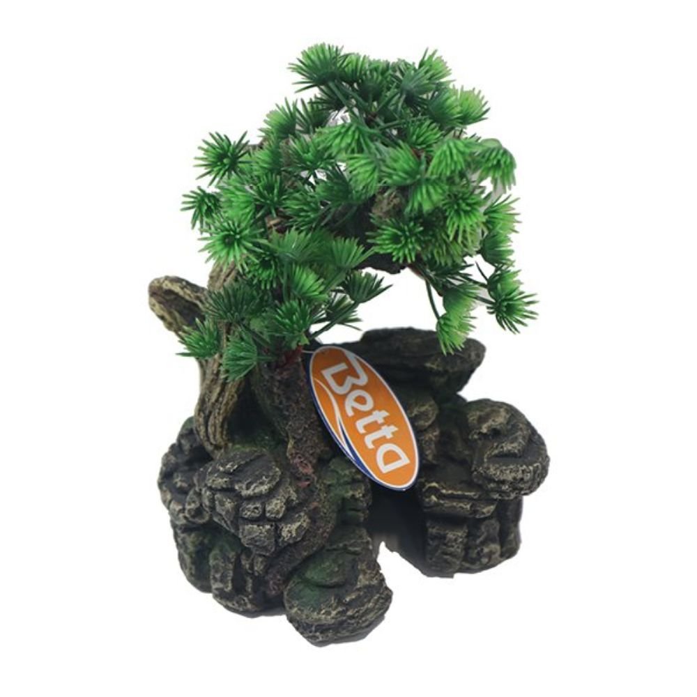 Betta Choice 19cm Bonsai With Plant Aquarium Decoration - Old Railway Line Garden Centre