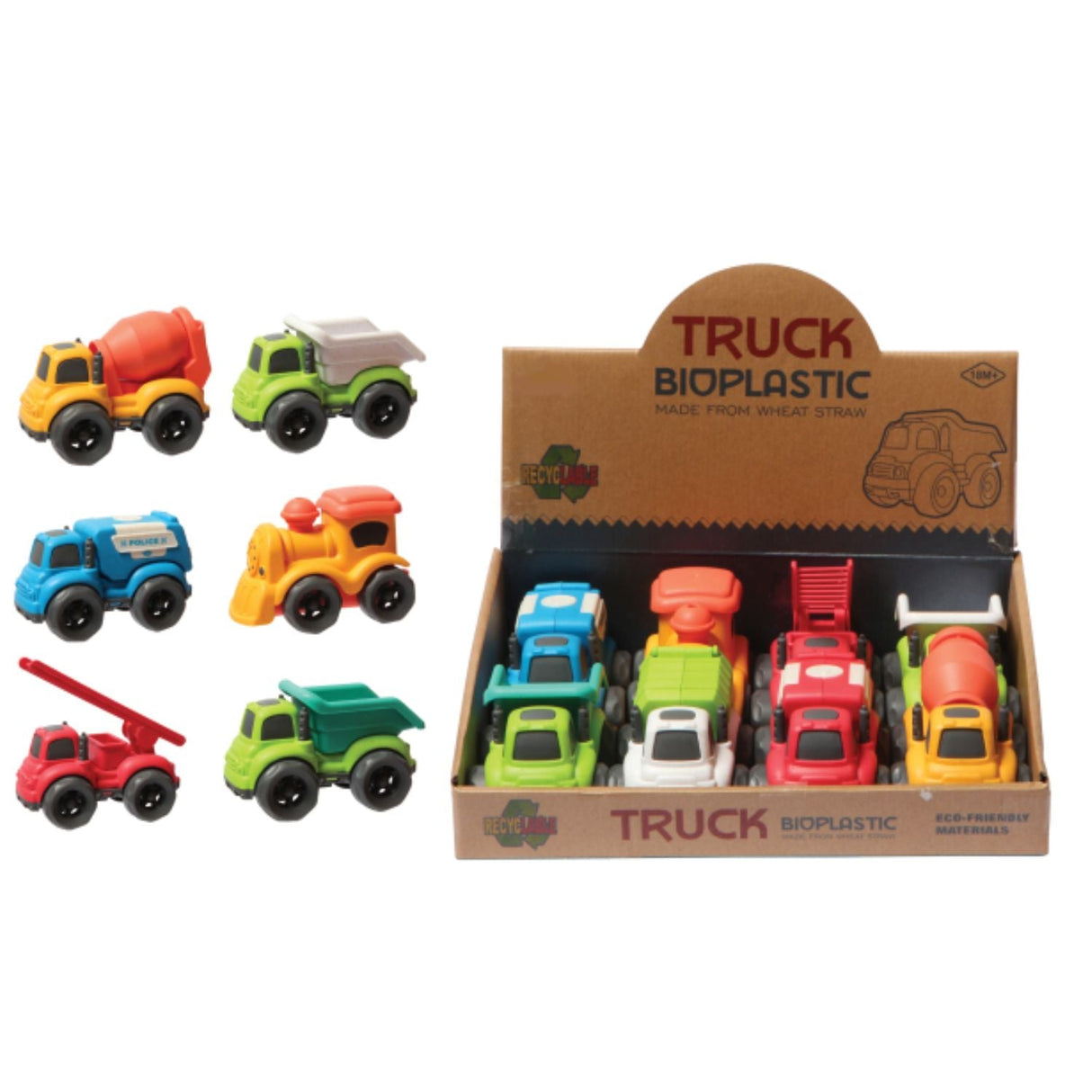 Bioplastic Toy Trucks (Choice of 6) - Old Railway Line Garden Centre