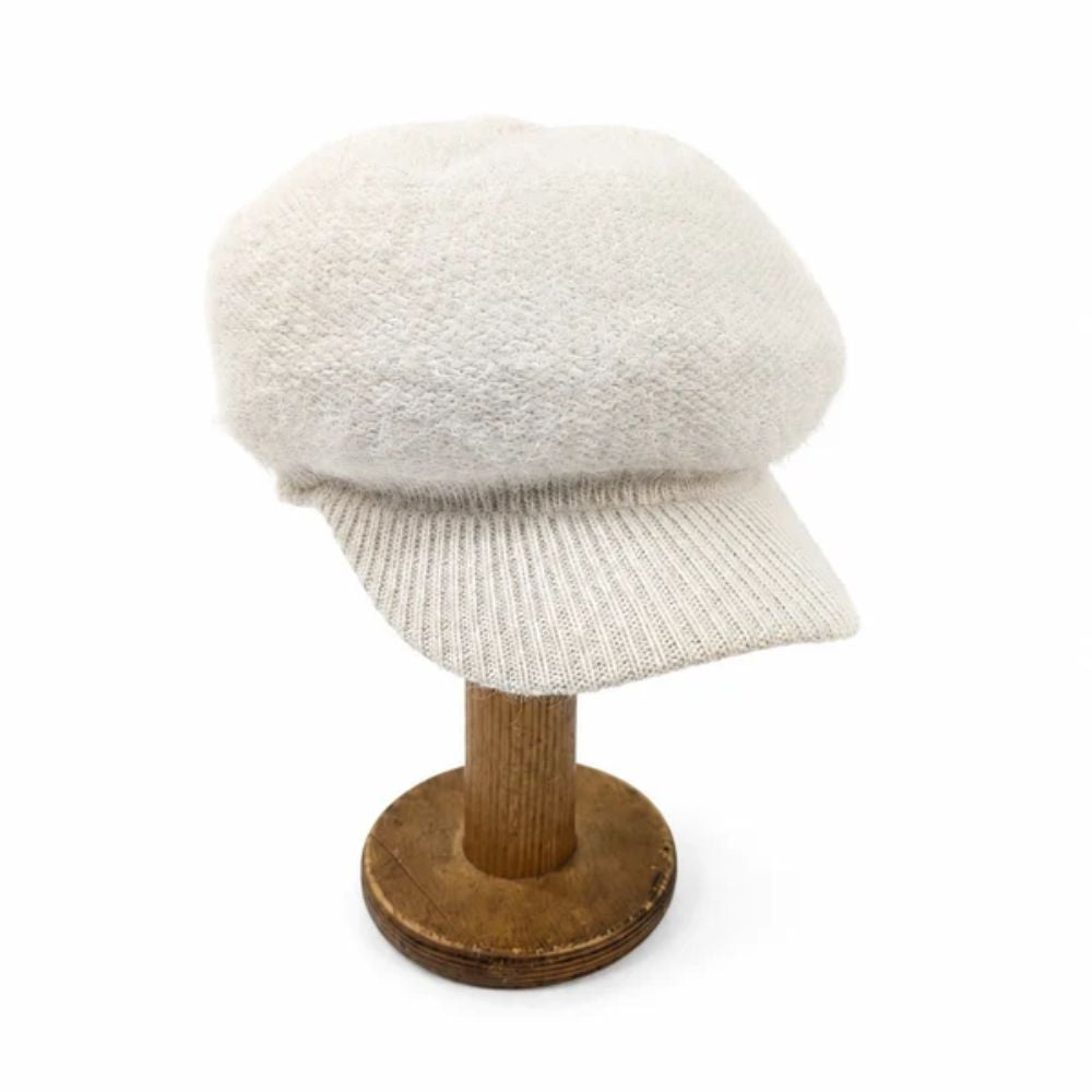 Black Ginger Baker Boy Hat - Cream