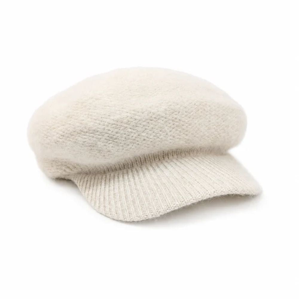 Black Ginger Baker Boy Hat - Cream