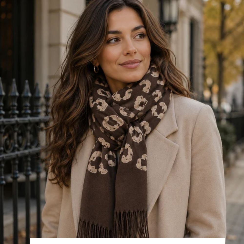 Black Ginger Kokotia - Crinkle Boxes Scarf (60x180cm) - Pinks