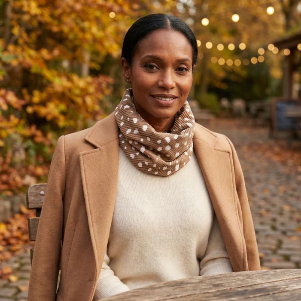 Black Ginger Oh Deer Magnetic Neck Scarf - Exclusive Design