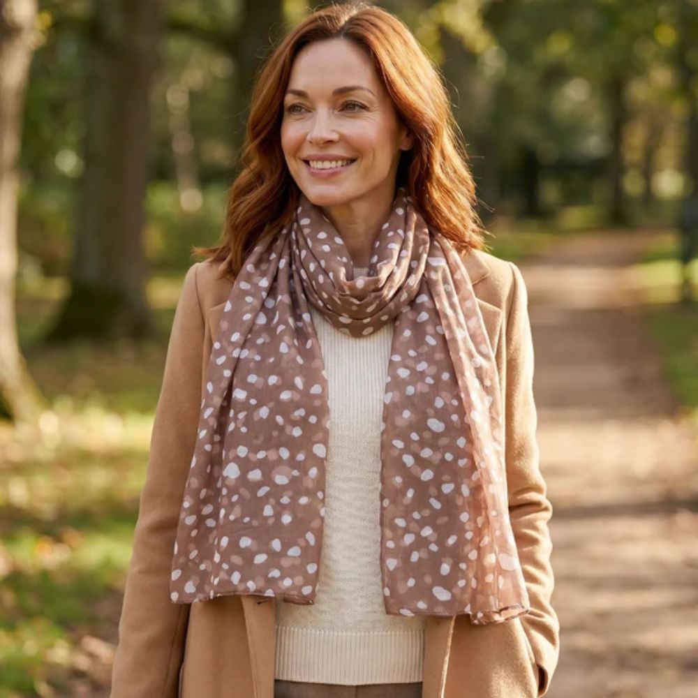 Black Ginger Oh Deer Scarf (70x180cm) - Exclusive Design