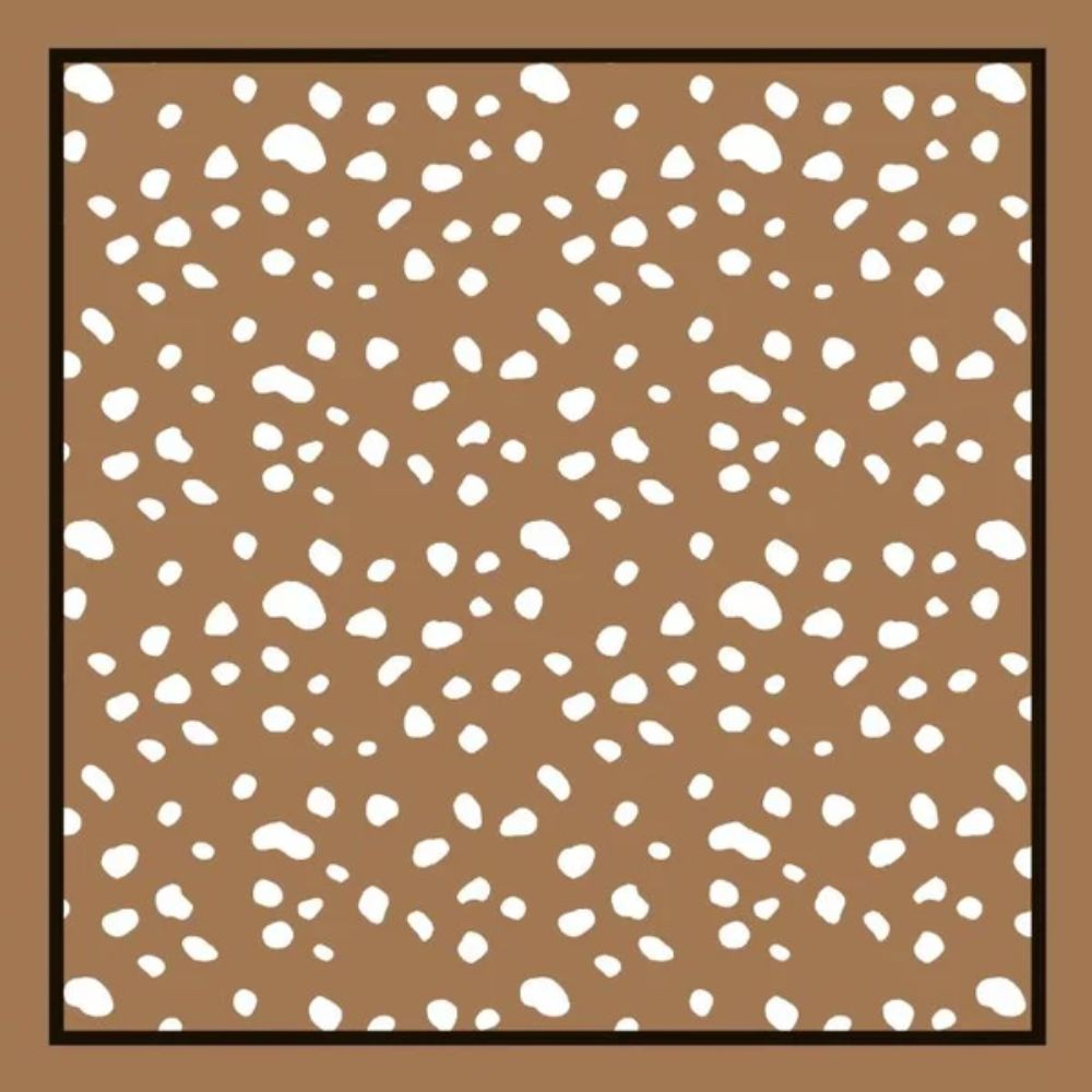 Black Ginger Oh Deer Silk Feel Square Scarf (70x70cm) - Exclusive Design
