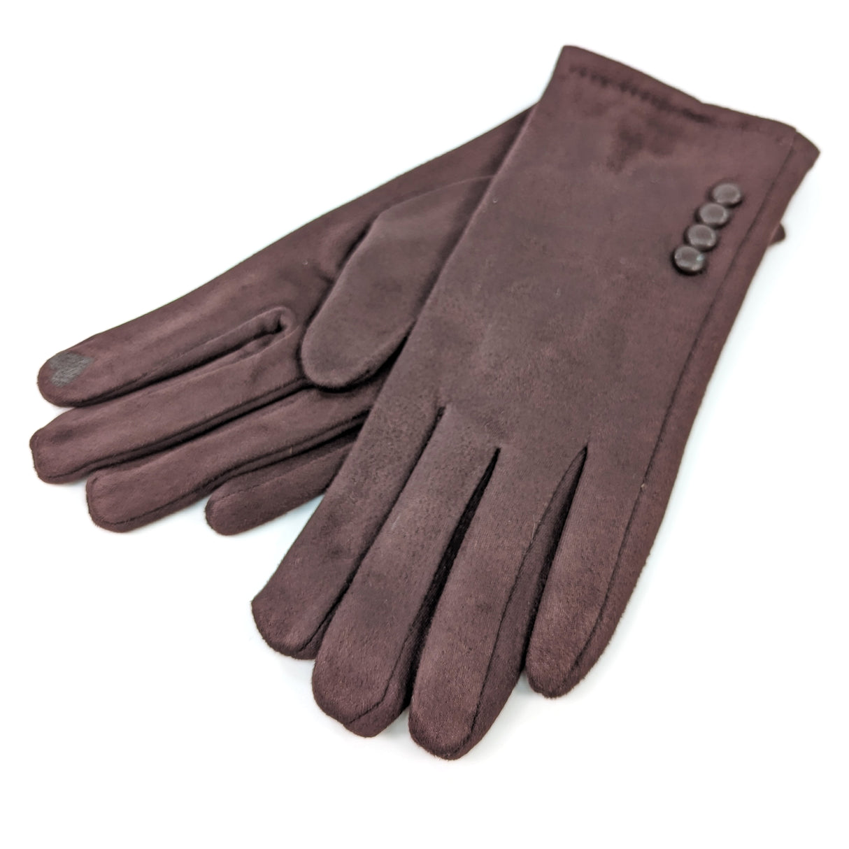 Black Ginger Two in One Gloves - Chocolate