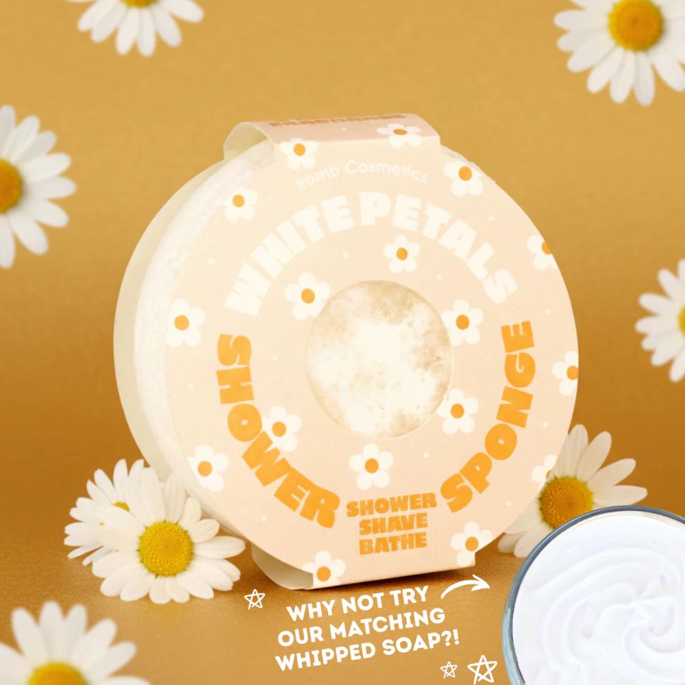Bomb Cosmetics White Petals Body Buffer - Old Railway Line Garden Centre