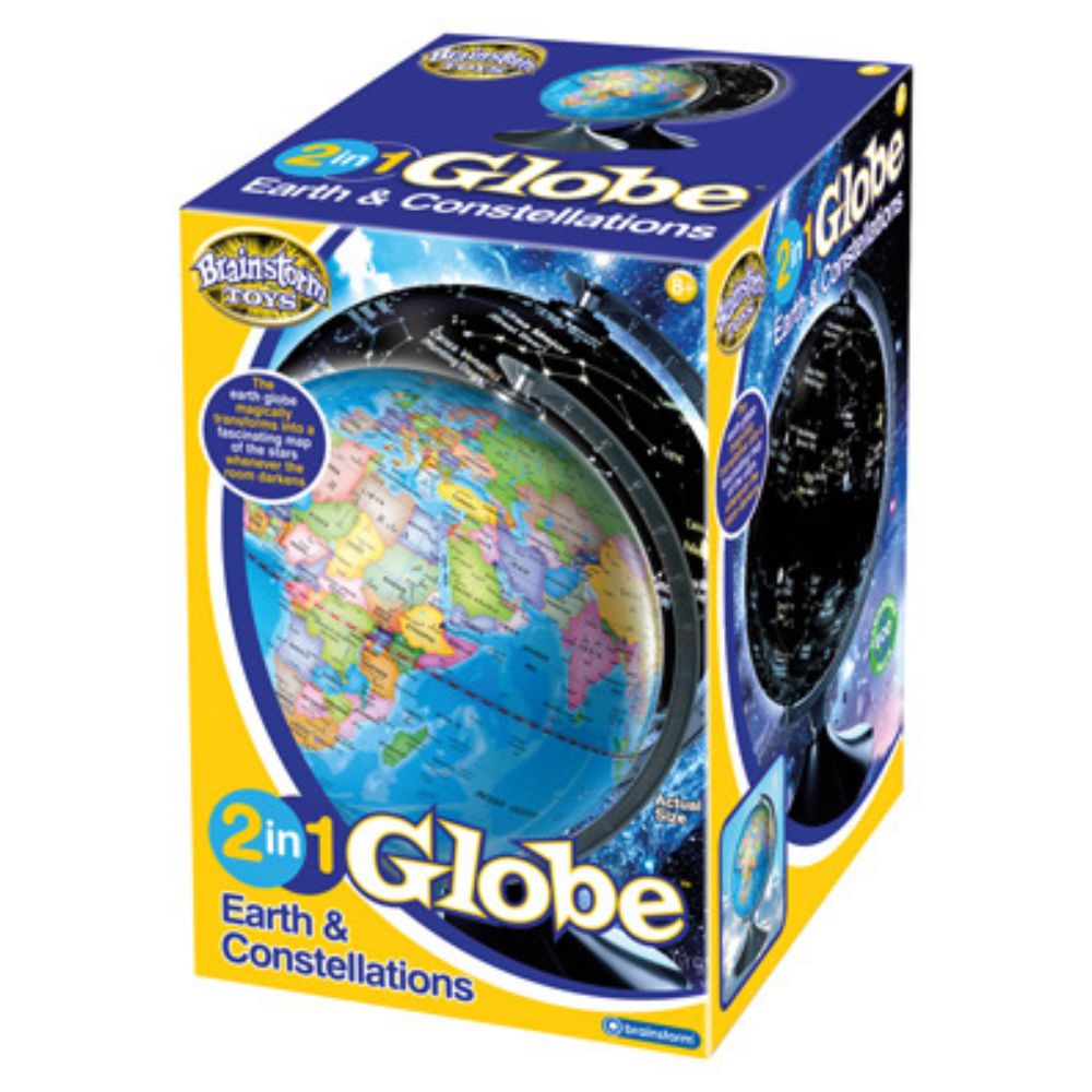 Brainstorm 2 in 1 Globe Earth & Constellations