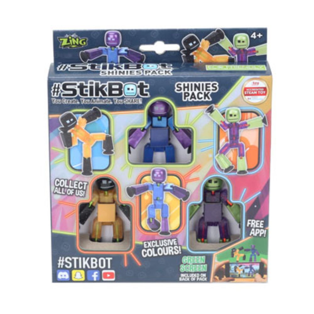 Brainstorm Toys StikBot Shinies Pack