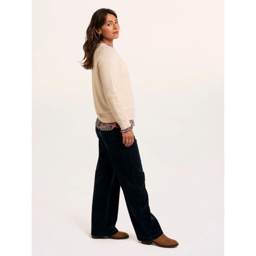 Brakeburn Alfhild Sparkle Knitted Jumper - Cream