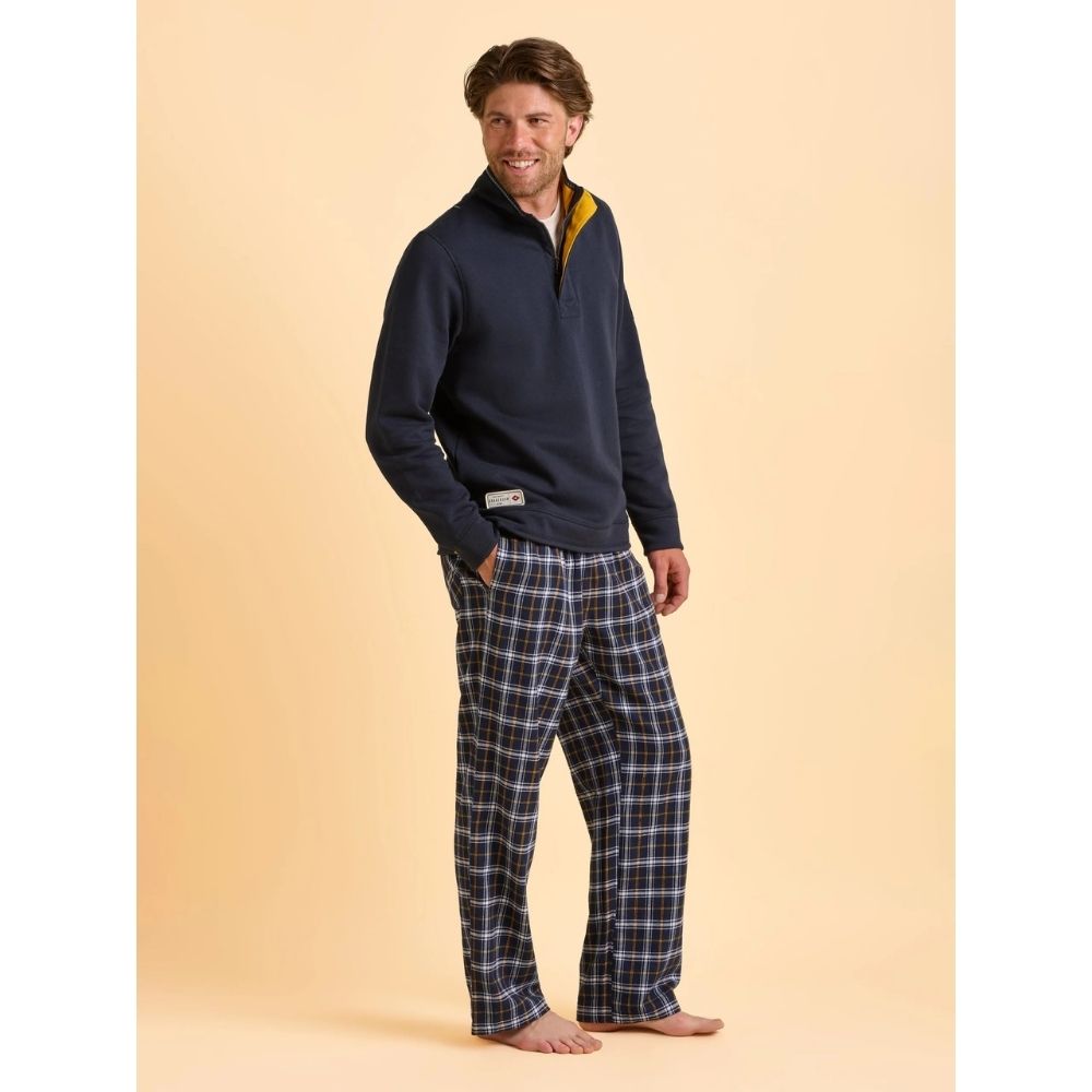 Brakeburn Chalbury Men's Checkered Pyjama Bottom - Blue