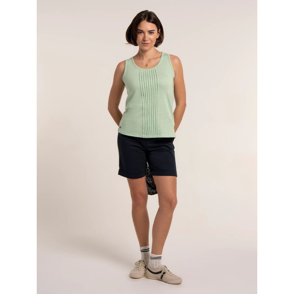 Brakeburn Collina Jersey Vest Top - Green