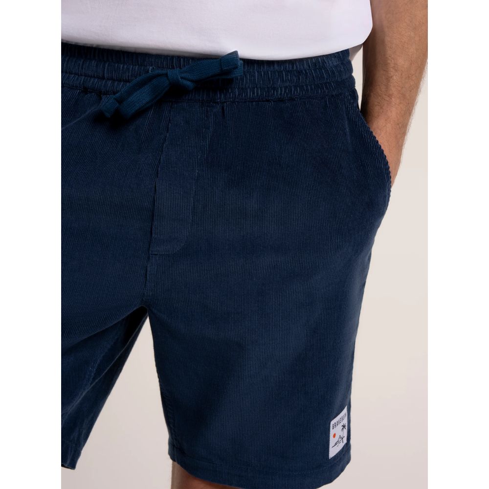Brakeburn Dalham Cord Shorts - Blue