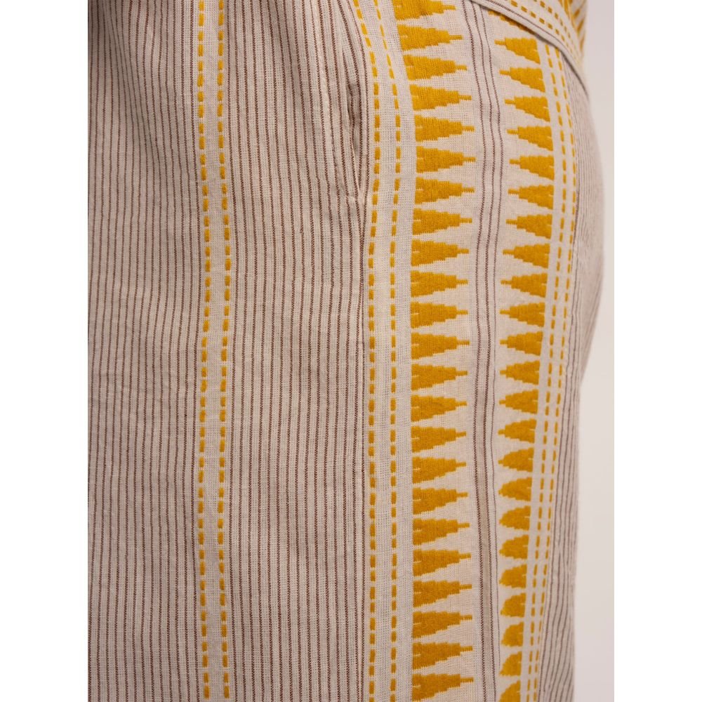 Brakeburn Fernanda Cropped Wide Leg Beach Pants - Multi-Coloured - Old Railway Line Garden Centre