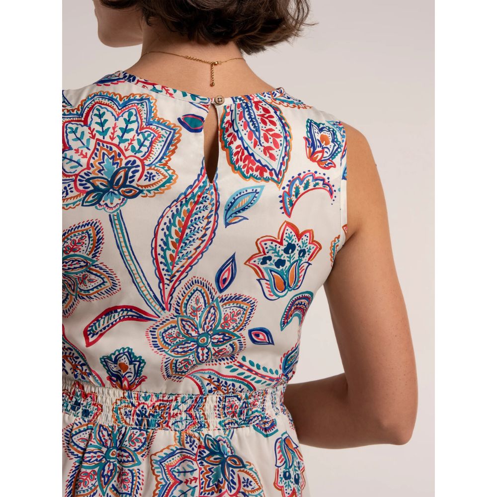 Brakeburn Ioanna Paisley Midi Dress - Multi-Coloured