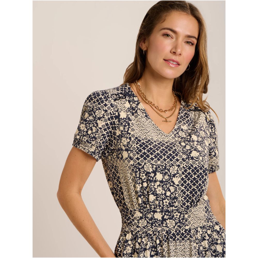 Brakeburn Katerina Jersey Maxi Dress - Navy