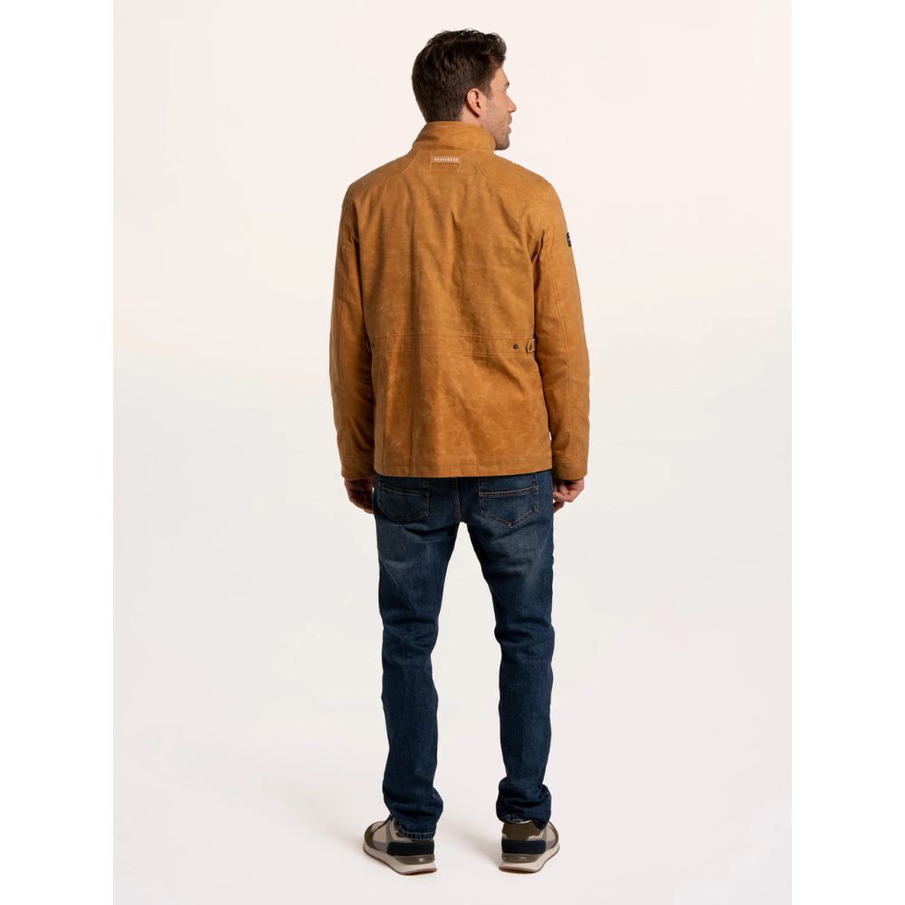 Brakeburn Laxer Waxed Flap Pocket Jacket - Tan