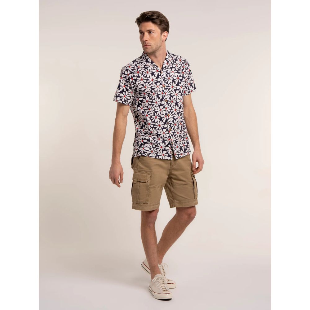 Brakeburn Mallaig Floral Printed Shirt - Blue