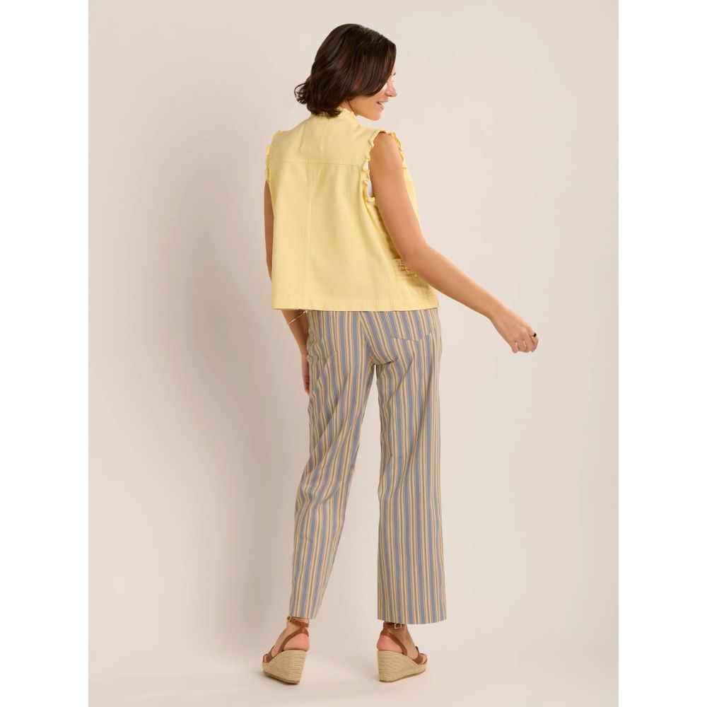 Brakeburn Mariposa Denim Waistcoat - Yellow