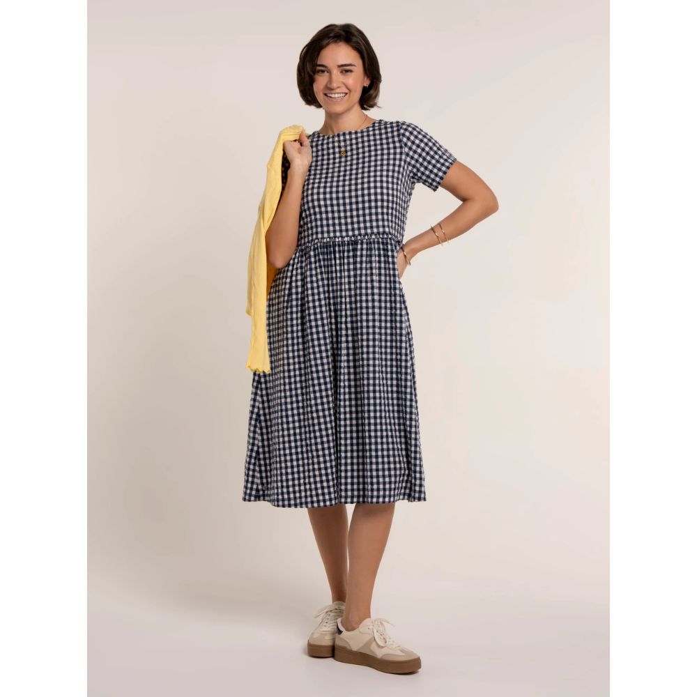 Brakeburn Perla Check Dress - Blue