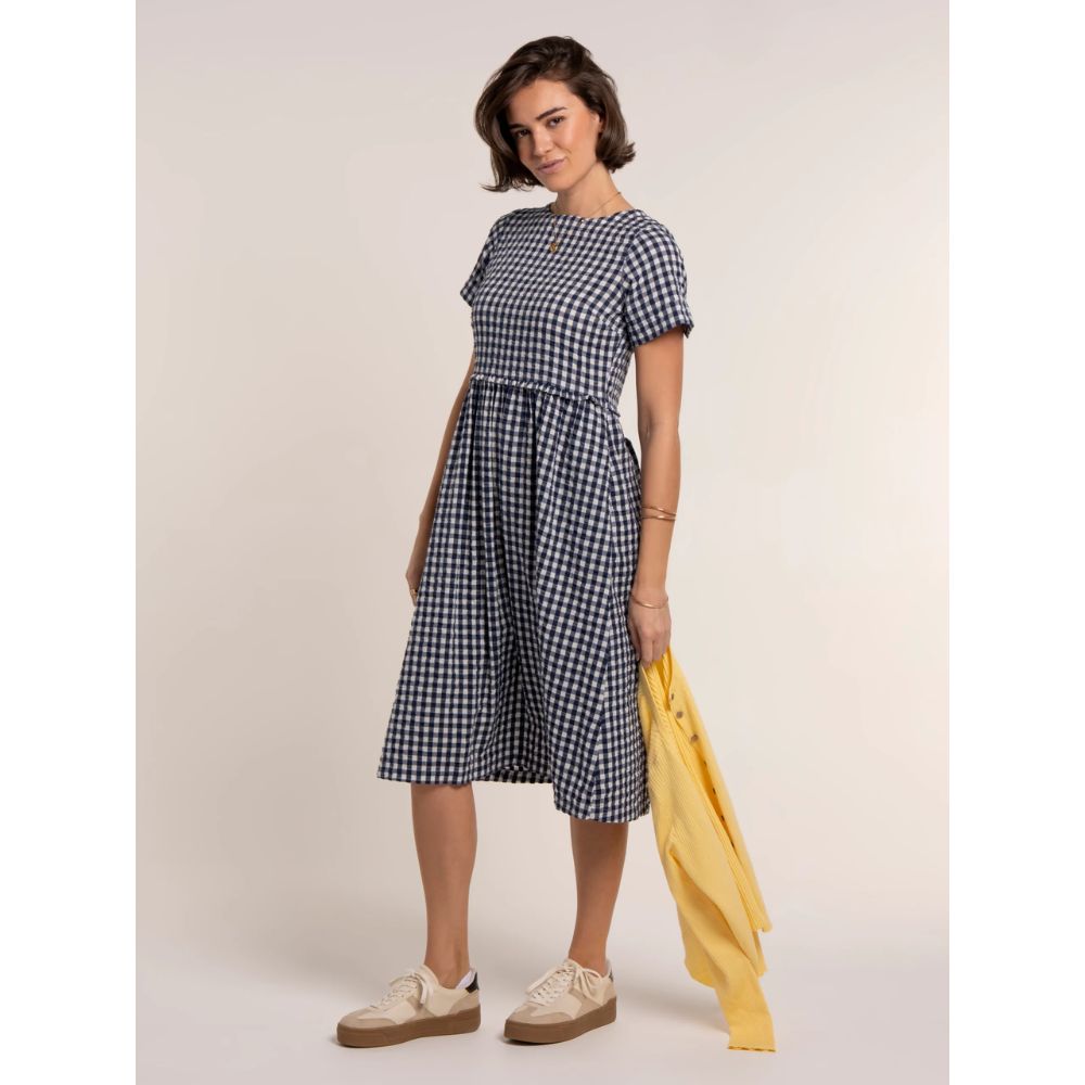 Brakeburn Perla Check Dress - Blue