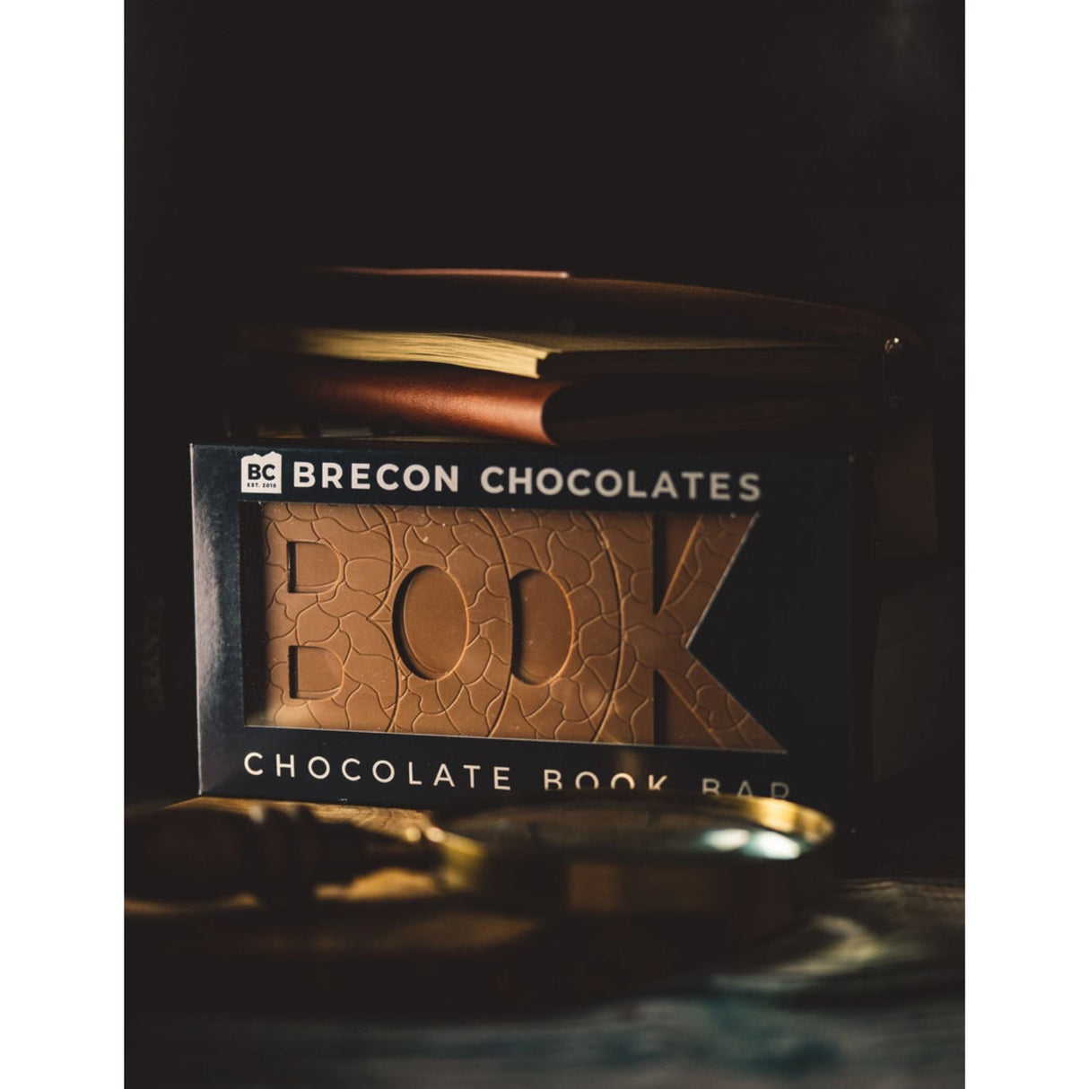 Brecon Chocolates Solid Milk Chocolate Book Bar - Old Railway Line Garden Centre