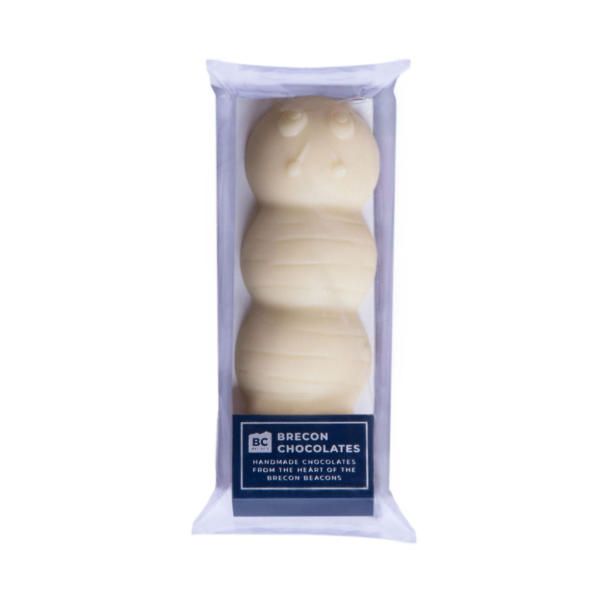 Brecon Chocolates Solid White Chocolate Bookworm - Old Railway Line Garden Centre