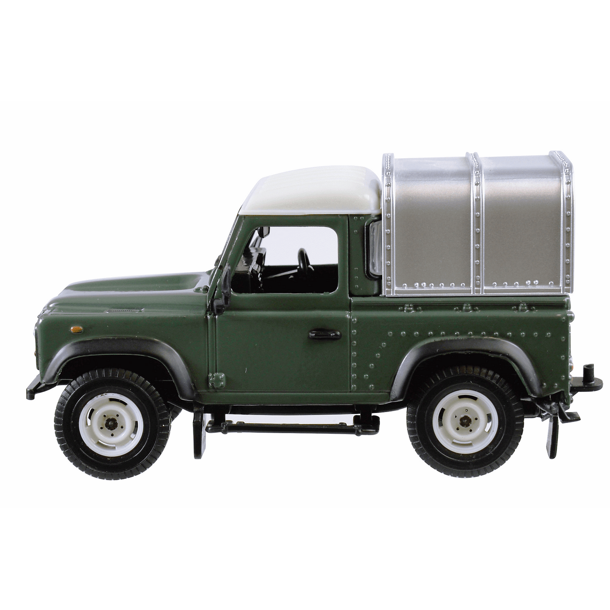 Britain’s Land Rover Defender 90 with Canopy - Old Railway Line Garden Centre