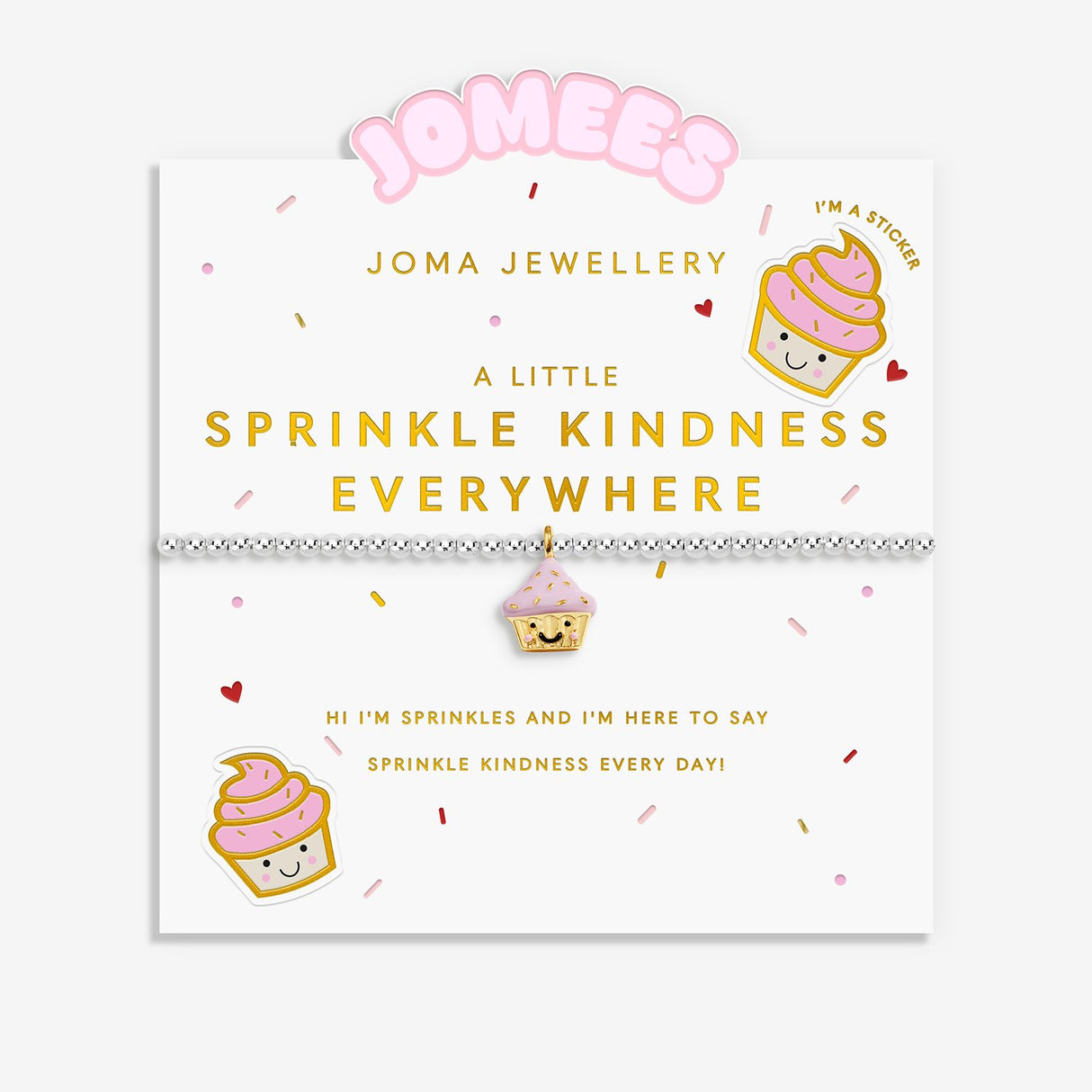 Joma Jewellery A Little Jomees 'Sprinkle Kindness Everywhere' Kids Bracelet - Silver