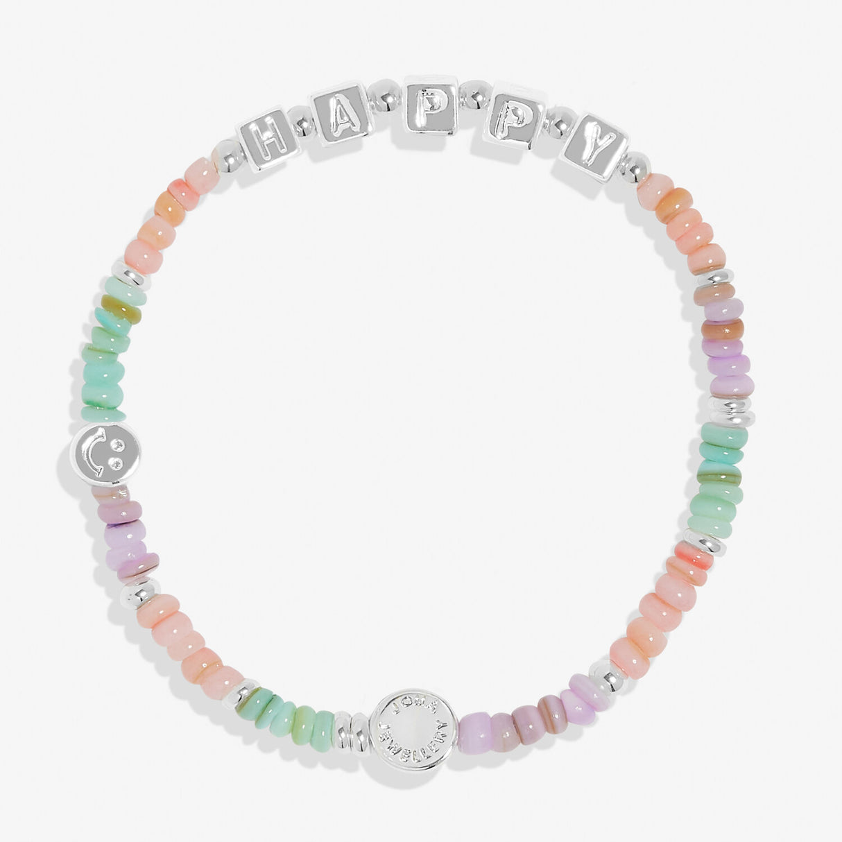 Joma Jewellery Silver Plated Happy Little Moments 'Be Happy' Children's Bracelet
