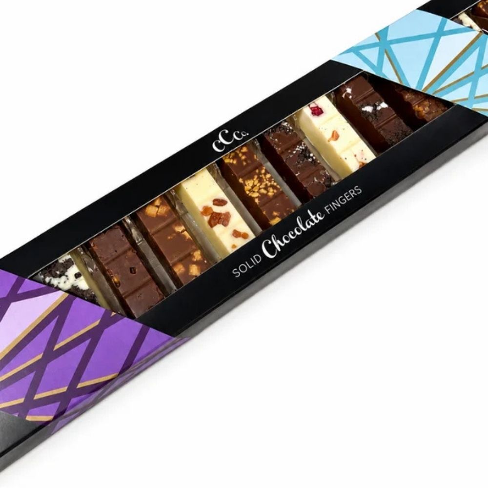 The Cambridge Confectionery Company 27 Luxury Solid Chocolate Fingers Gift Box