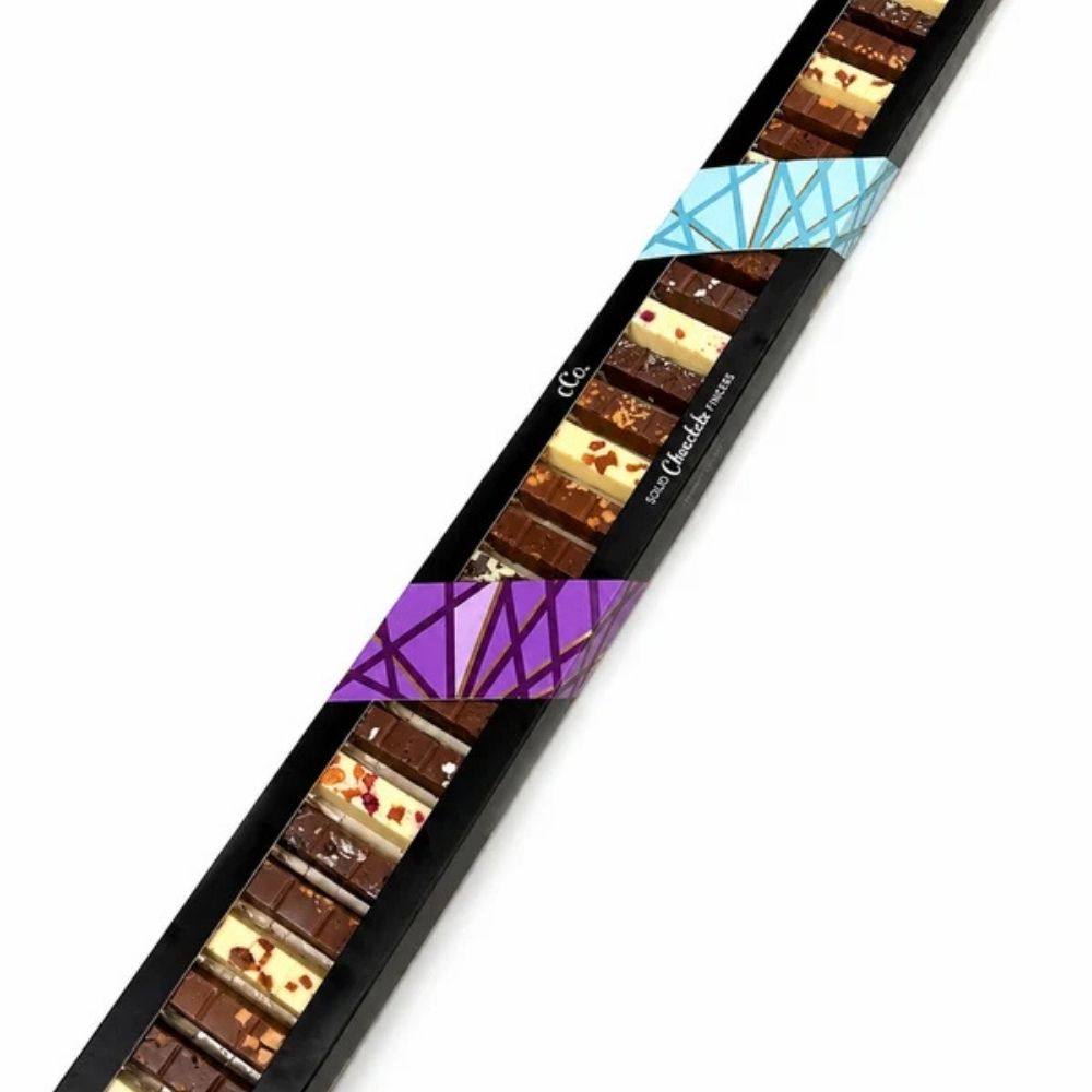 The Cambridge Confectionery Company 27 Luxury Solid Chocolate Fingers Gift Box