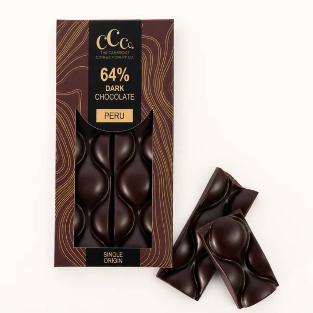 Cambridge Confectionery Company 100g 64% Dark Chocolate Bar - Peru