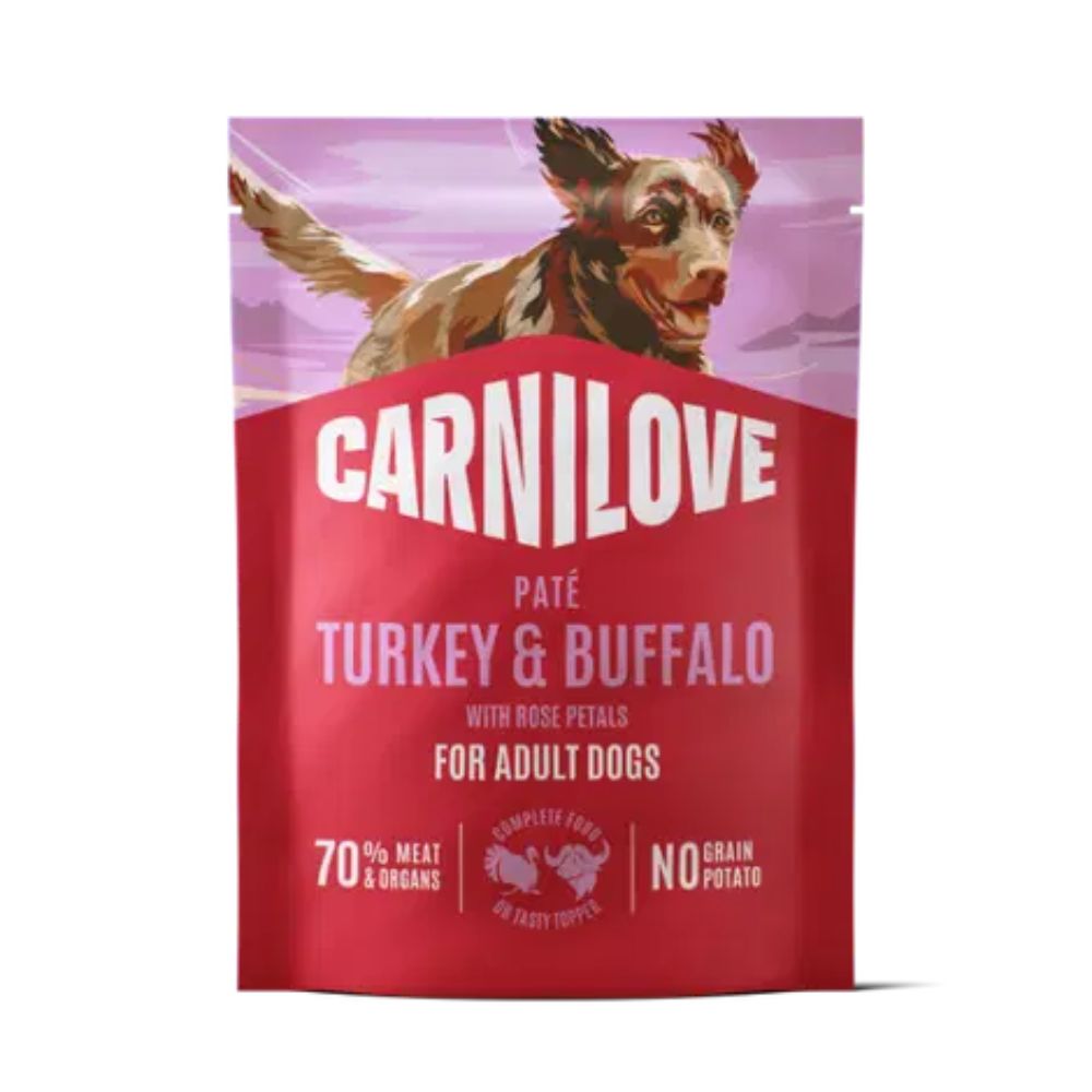 Carnilove 300g Turkey, Buffalo & Rose Petals Dog Food Pouch