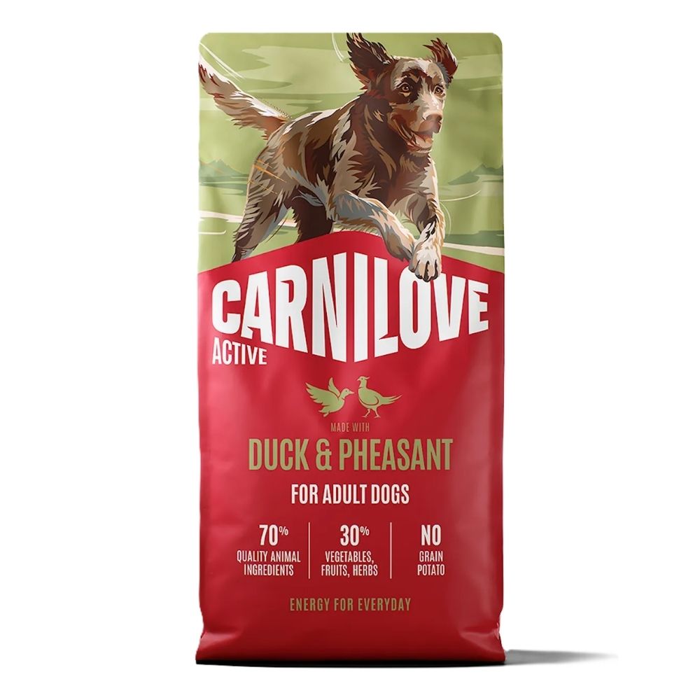 Carnilove Active Dog 12kg Duck & Pheasant Adult Dog Food