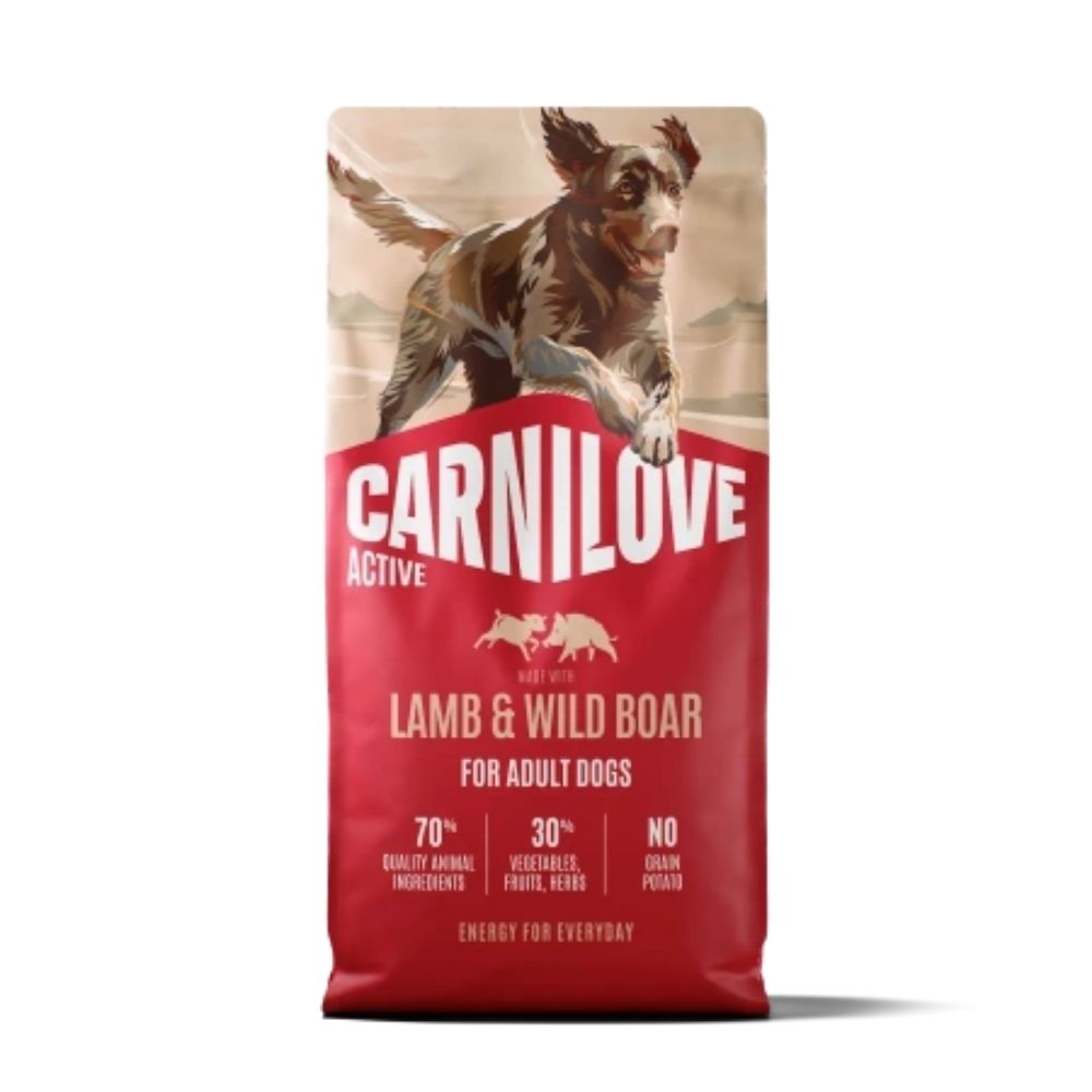 Carnilove Active Dog 12kg Lamb & Wild Boar Adult Dog Food