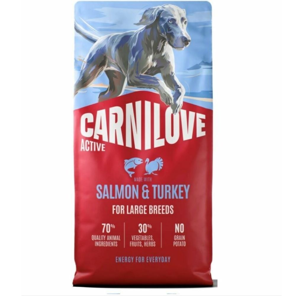 Carnilove Active Dog 12kg Salmon & Turkey Adult Dog Food