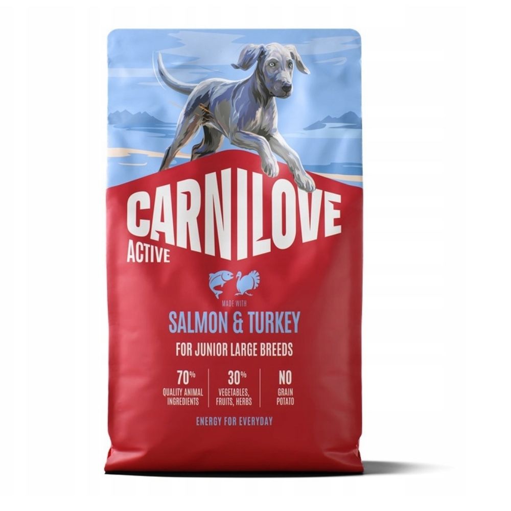 Carnilove Active Dog 4kg Salmon & Turkey Junior Large Breed Dog Food
