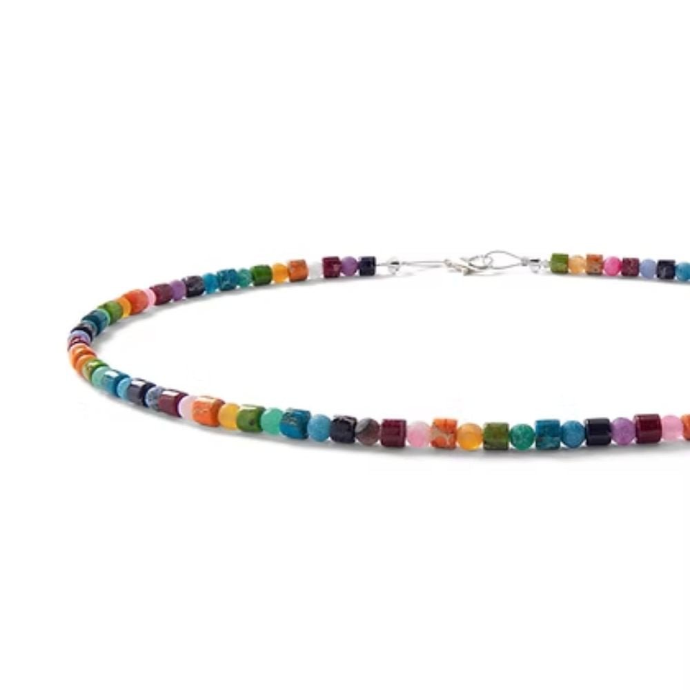 Carrie Elspeth Kaleidoscope Full Jasper & Agate Necklace - Old Railway Line Garden Centre