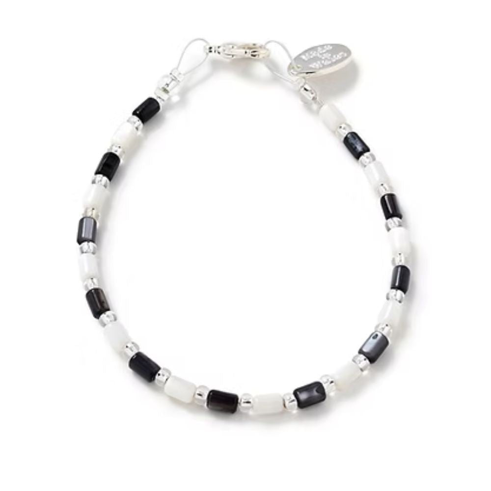 Carrie Elspeth Monochrome Seashell Bracelet - Old Railway Line Garden Centre