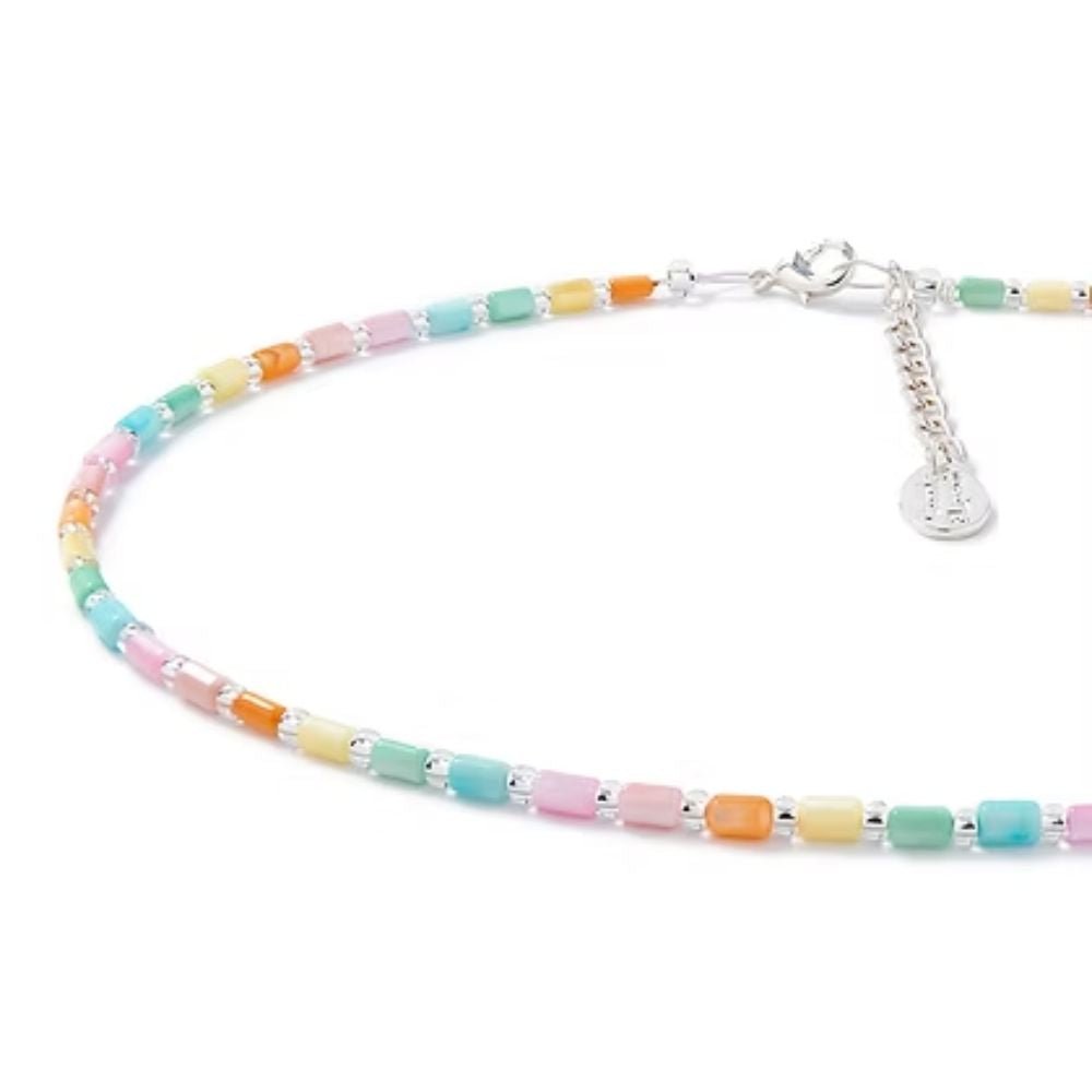 Carrie Elspeth Pastel Rainbow Seashell Full Necklace - Old Railway Line Garden Centre