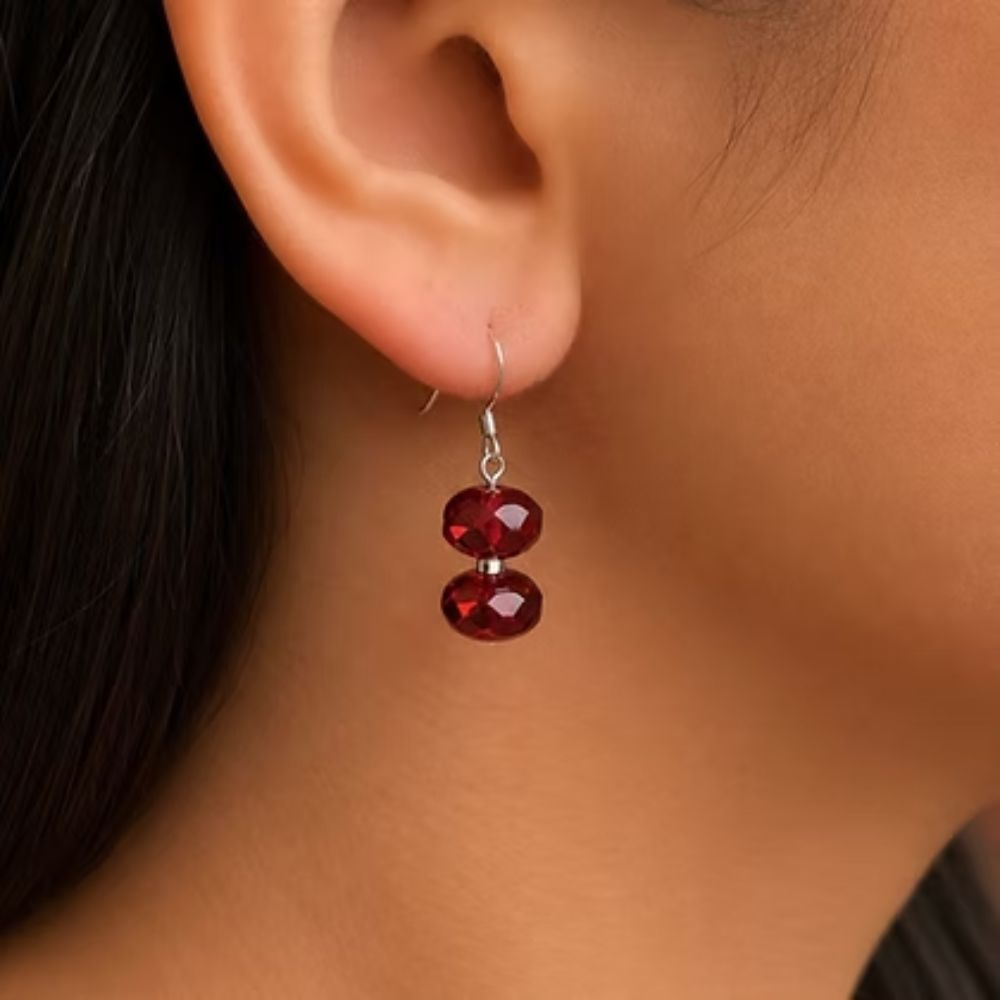Carrie Elspeth Ruby Shimmer Earrings
