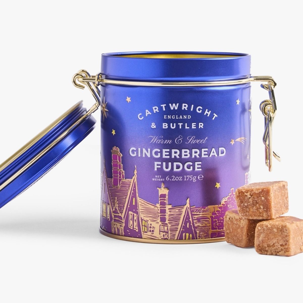 Cartwright & Butler 175g Night Before Christmas | Gingerbread Fudge in Tin